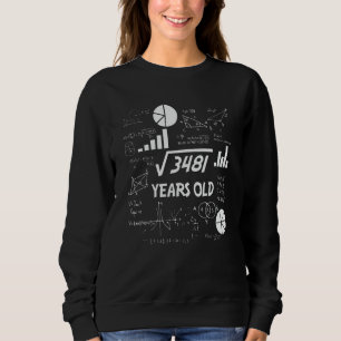 59 Years Old Bday Math Teacher 59th Birthday Gift Sweatshirt