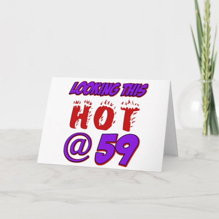 59 years old birthday designs card | Zazzle.co.uk
