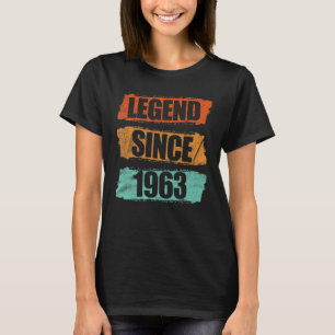 59 Years Old Legend Since 1963 59th Birthday T-Shirt
