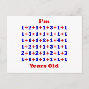 59 Years old! Postcard