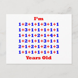 59 Years old! Postcard