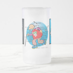 ’59er Retired? Not Me Frosted Glass Beer Mug