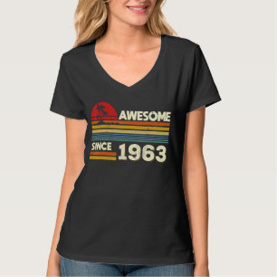 59th Birthday Awesome Since 1963 59 Years Old Birt T-Shirt
