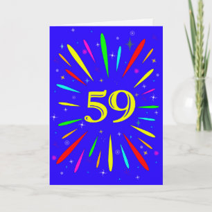 59th Birthday Explosion Card