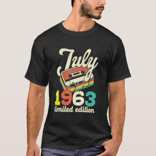 59th Birthday July 1963 Vintage Cassette T-Shirt