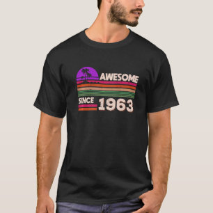 59th Birthday Men Women Awesome Since 1963 T-Shirt