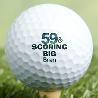 59th Birthday Scoring Big Custom Cool Gift Golf Balls
