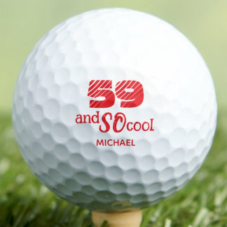 59th Birthday So Cool Custom Golfer Gift Golf Balls