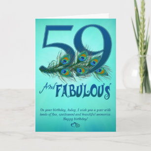 59th Birthday template Cards