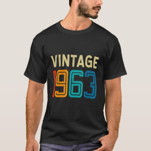 59th Birthday Vintage 1963 59 Years Old Men Women T-Shirt