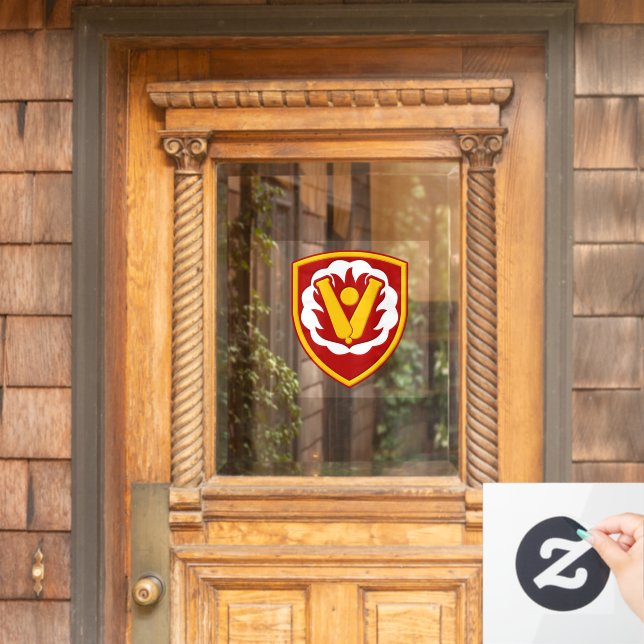 59th Ordnance 164th MP Patch Window Cling (Home Door)