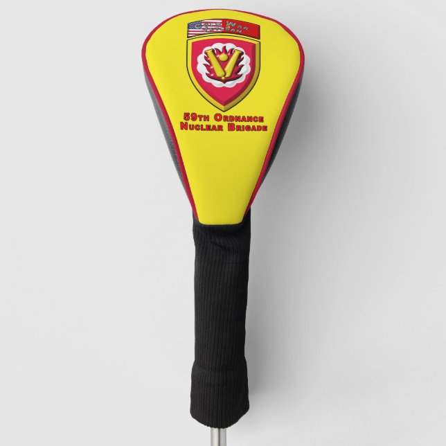 59th Ordnance Brigade “Cold War Nuclear Deterrent” Golf Head Cover (Front)