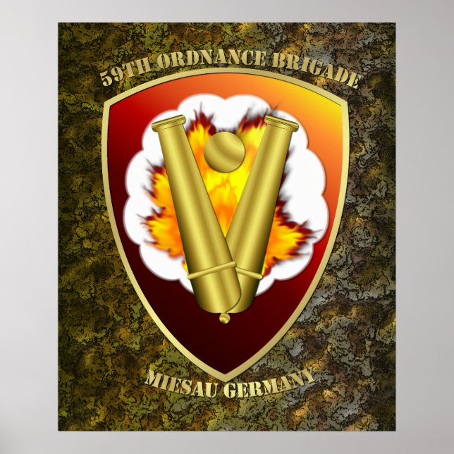 59th Ordnance Brigade Patch Poster (Front)