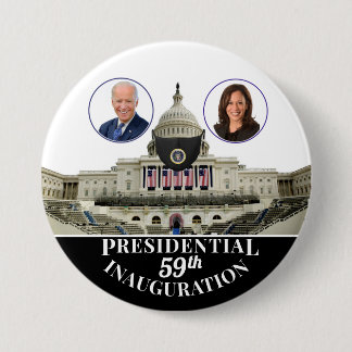 59th Presidential Inauguration Covid Capitol 7.5 Cm Round Badge