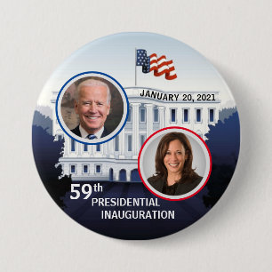 59th Presidential Inauguration Jan. 20, 2021 7.5 Cm Round Badge
