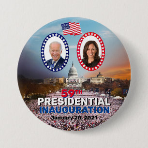 59th Presidential Inauguration Jan. 20, 2021 7.5 Cm Round Badge