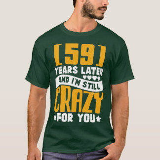 59th Wedding Anniversary 59 Year Marriage Gift Men T-Shirt