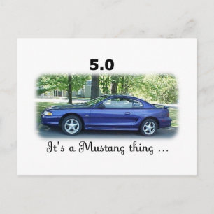 5.0 Mustang Postcard