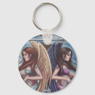 5 0f Swords - Keychain Tarot Card Art