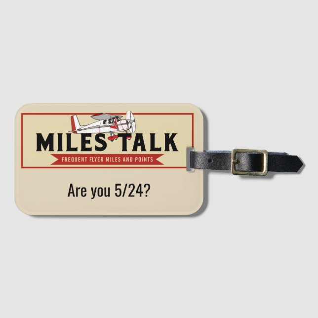 5/24 MilesTalk Luggage Tag (Front Horizontal)