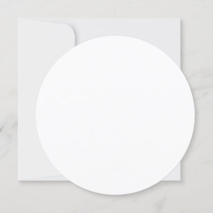 5.25" Diameter Round Wedding Invitation