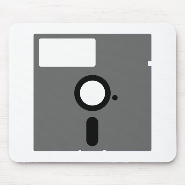 5.25 inch floppy disc - old computer diskette mouse mat (Front)