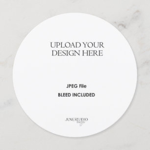 5.25" Round/ Circle or Square Card Printing
