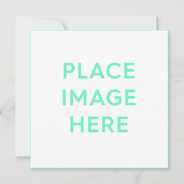 5.25" x 5.25" Square Flat Announcement Card (Front)