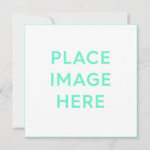 5.25" x 5.25" Square Flat Announcement Card