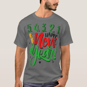 5 4 3 2 1 Happy New Year Funny New Year 2022 Holid T-Shirt