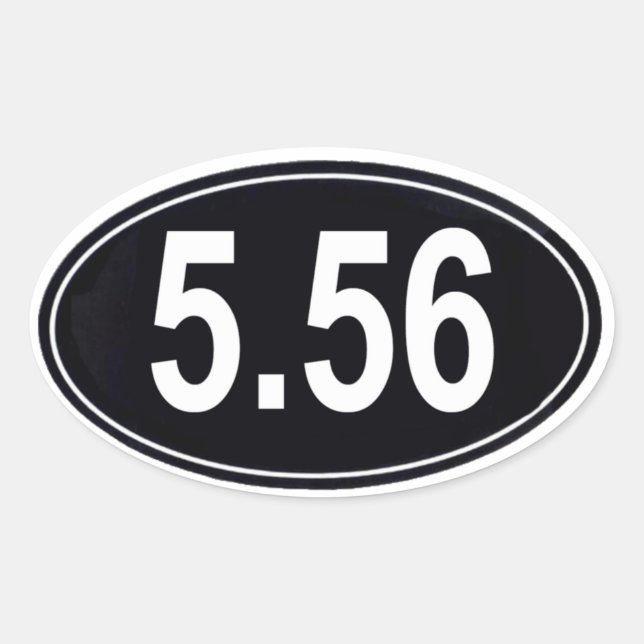 5.56 Marathon Style Sticker (Front)