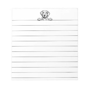 5.5”x6” Lined Labrador Notepad