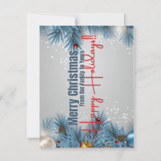 5.5" x 4.25" Christmas Card