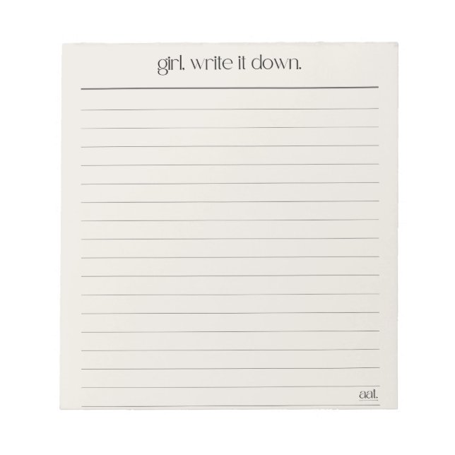 5.5" x 6" Notepad - 40 pages (Front)