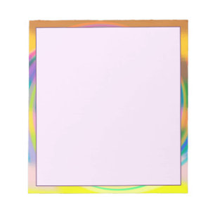 5.5" x 6" Notepad - multi-colour swirl