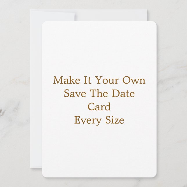5.5" x 7.5" Save The Date Card (Front)