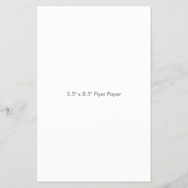 5.5" x 8.5" Flyer Paper (Front)