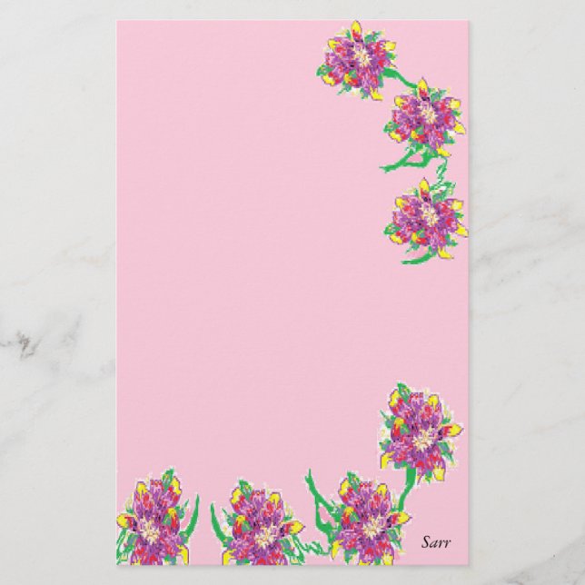 5.5" x 8.5" Stationery/ Asiatic Lily Stationery (Front)