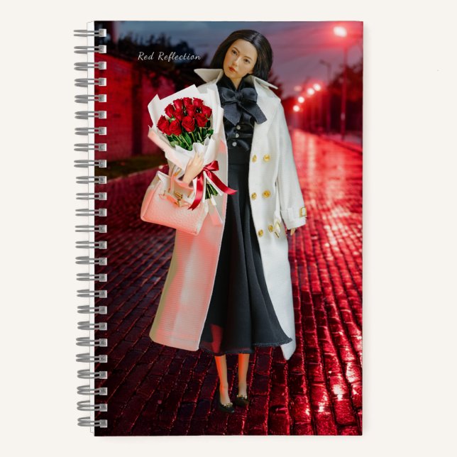 5.5x8.5 Journal: Red Reflection Notebook (Front)