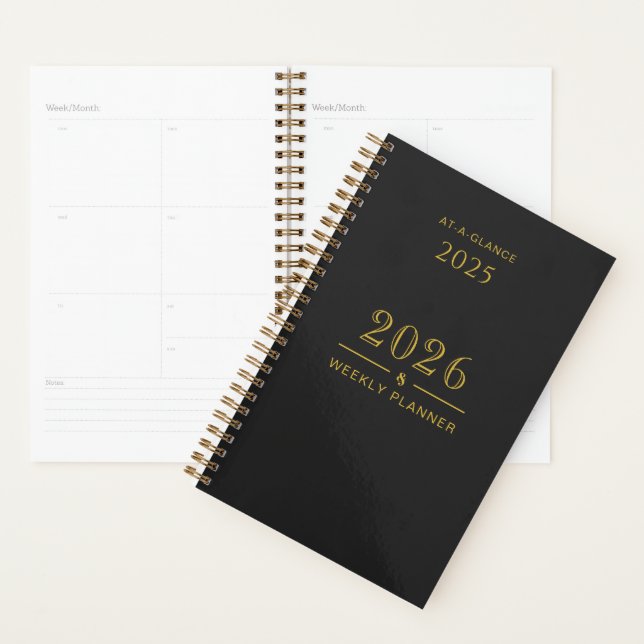 5.5x8.5 Weekly Planner 2025-26 for Home or Office (Display)