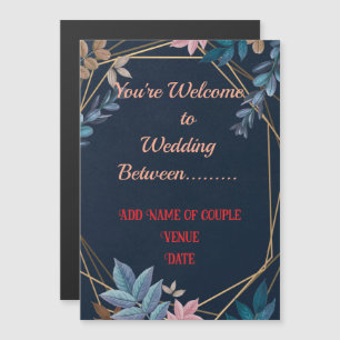 5" * 7" Thin Magnetic Wedding Invitation Card