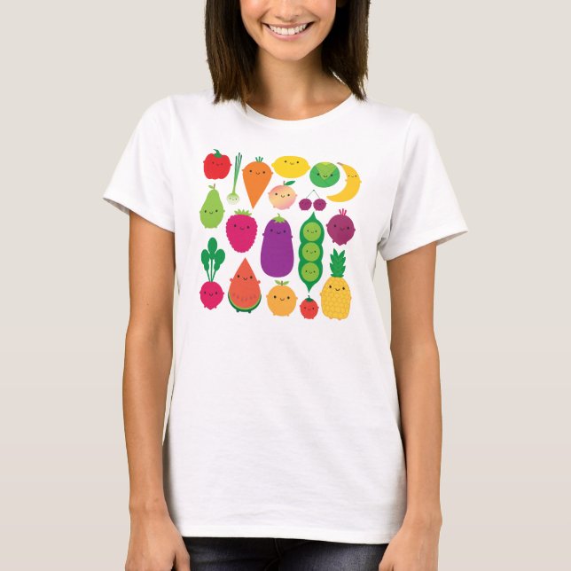 5 A Day Fruit & Vegetables T-Shirt (Front)