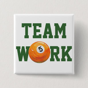 5 Ball 15 Cm Square Badge