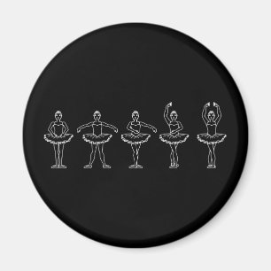 5 Ballet Positions Magnet