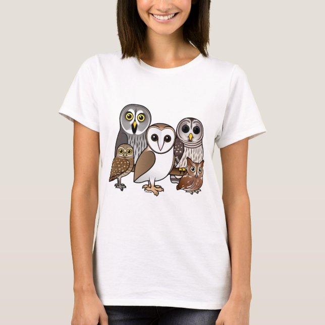 5 Birdorable Owls T-Shirt (Front)