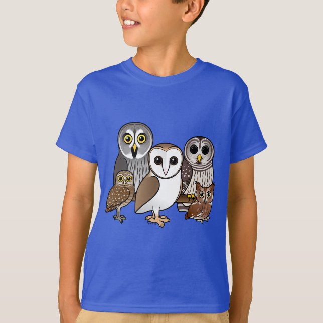 5 Birdorable Owls T-Shirt (Front)