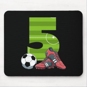 5 Birthday Soccer First Birthday Football Kids Mouse Mat