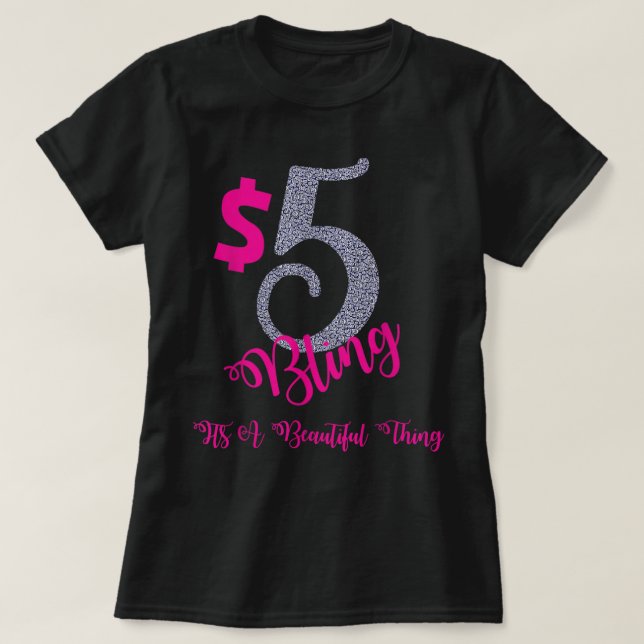 5 Bling Jewellery Accessory Supplies Consultant Li T-Shirt (Design Front)