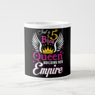 5 Bling Queen for women Ladies Paparazzi Large Coffee Mug