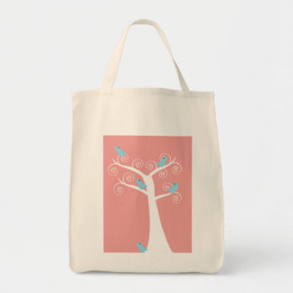 5 Blue Birds in a Tree Bag